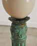 Set of Eight Mounted Ostrich Egg Finials by Artist Ira Yeager