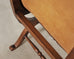 Set of Eight French Provincial Leather Oak Curule Dining Chairs