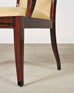 Set of Eight French Art Deco Style Macassar Ebony Dining Chairs