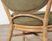 Set of Eight McGuire Organic Barley Twisted Rattan Dining Chairs