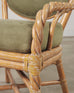 Set of Eight McGuire Organic Barley Twisted Rattan Dining Chairs