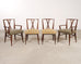 Set of Eight Tommi Parzinger X-Back Mahogany Dining Chairs