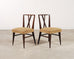 Set of Eight Tommi Parzinger X-Back Mahogany Dining Chairs