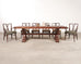 Set of Eight Tommi Parzinger X-Back Mahogany Dining Chairs