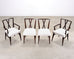 Set of Eight Tommi Parzinger X-Back Mahogany Dining Chairs