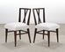 Set of Eight Tommi Parzinger X-Back Mahogany Dining Chairs