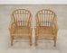 Set of Eight Danny Ho Fong Rattan Garden Dining Armchairs