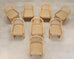 Set of Eight Danny Ho Fong Rattan Garden Dining Armchairs