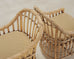 Set of Eight Danny Ho Fong Rattan Garden Dining Armchairs