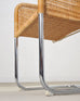 Set of Nine Harvey Probber D43 Rattan Wicker Cantilever Chairs