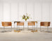 Set of Nine Harvey Probber D43 Rattan Wicker Cantilever Chairs