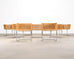 Set of Nine Harvey Probber D43 Rattan Wicker Cantilever Chairs