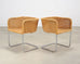 Set of Nine Harvey Probber D43 Rattan Wicker Cantilever Chairs