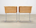 Set of Nine Harvey Probber D43 Rattan Wicker Cantilever Chairs