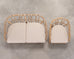 Pair of McGuire Organic Modern Cerused Twisted Rattan Settee and Lounge Chair