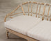 Pair of McGuire Organic Modern Cerused Twisted Rattan Settee and Lounge Chair