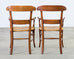 Set of Ten Country French Provincial Fruitwood Dining Chairs