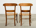 Set of Ten Country French Provincial Fruitwood Dining Chairs