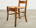 Set of Ten Country French Provincial Fruitwood Dining Chairs