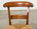 Set of Ten Country French Provincial Fruitwood Dining Chairs