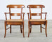 Set of Ten Country French Provincial Fruitwood Dining Chairs