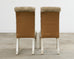 Set of Ten Parsons Dining Chairs with Pollack Fabric