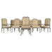 Set of Ten Minton-Spidell Country French Painted Dining Chairs
