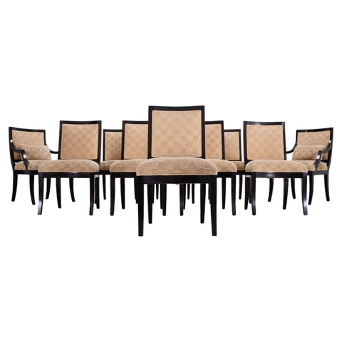 Set of Ten Sally Sirkin for J. Robert Scott Tuscany Dining Chairs