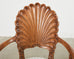Set of Eight Venetian Grotto Style Shell Back Dining Chairs