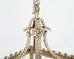 Square Crystal Cage Style Silvered Iron Pendant Chandelier