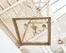 Square Crystal Cage Style Silvered Iron Pendant Chandelier