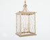 Square Crystal Cage Style Silvered Iron Pendant Chandelier