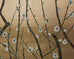 Japanese Showa Four Panel Screen Prunus with Songbirds