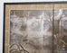 Japanese Showa Four Panel Screen Autumn Flowers and Grasses