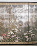 Japanese Showa Four Panel Screen Autumn Flowers and Grasses