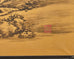Japanese Style Showa Six Panel Screen Chinese Gilt Mountain Landscape