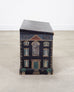 19th C. English Georgian Painted Pine Blanket Chest Manor Façade