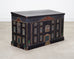 19th C. English Georgian Painted Pine Blanket Chest Manor Façade
