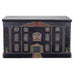 19th C. English Georgian Painted Pine Blanket Chest Manor Façade