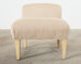 Pair of Modern Upholstered Hardwood Slipper Chairs