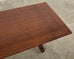 Spanish Colonial Style Walnut Trestle Dining Table