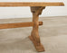 Country French Bleached Oak Farmhouse Dining Table 6.5 Ft