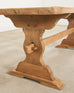 Country French Bleached Oak Farmhouse Dining Table 6.5 Ft
