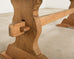 Country French Bleached Oak Farmhouse Dining Table 6.5 Ft