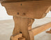 Country French Bleached Oak Farmhouse Dining Table 6.5 Ft