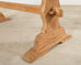 Country French Bleached Oak Farmhouse Dining Table 6.5 Ft