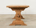Country French Bleached Oak Farmhouse Dining Table 6.5 Ft