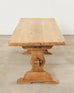 Country French Bleached Oak Farmhouse Dining Table 6.5 Ft