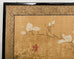 Japanese Edo Four Panel Screen Flowering Peony Prunus Magnolia