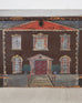 19th C. English Painted Pine Chest with Georgian Manor Façade